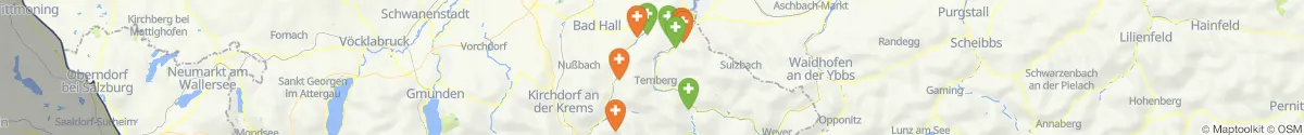 Kartenansicht für Apotheken-Notdienste in der Nähe von Ternberg (Steyr  (Land), Oberösterreich)